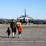 Alameda's USS Hornet with kids