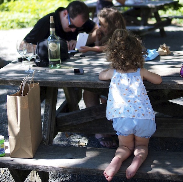 Healdsburg wine tasting with kids