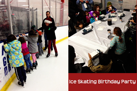 Ice skating birthday party