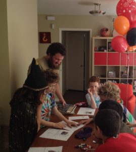 Role-playing adventure birthday party with Jake
