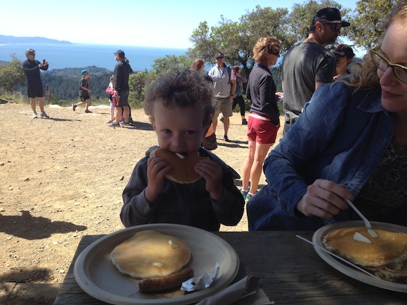 Hike to West Point Inn for pancakes