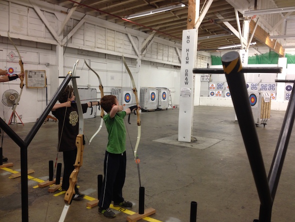 Fat Shafts Archery in Benicia, fun for girls or boys older than 8