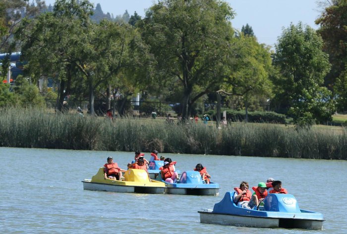 Fremont's Central Park has boating for kids on Lake Elizabeth