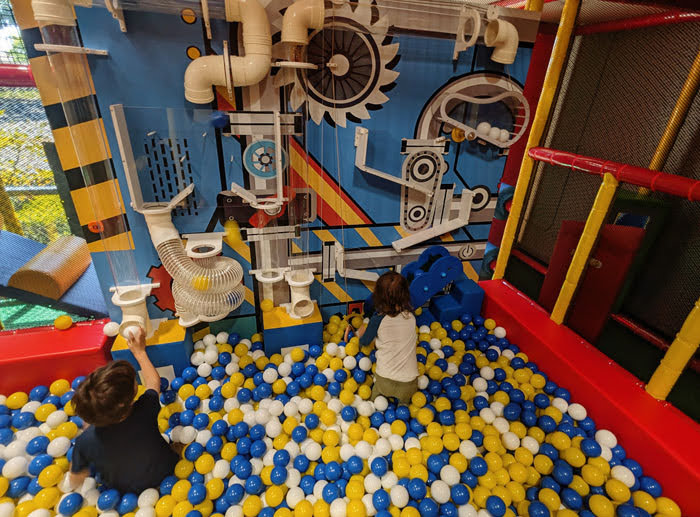 Ball pit at Peek-a-Boo Factory 