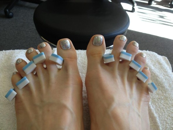 My toes are having some ME time at Ashby Nails