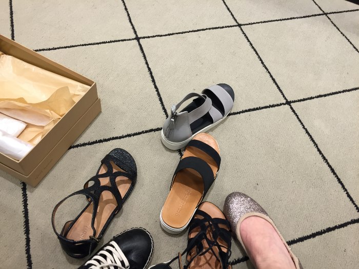 Shoe shopping at Bloomingdales