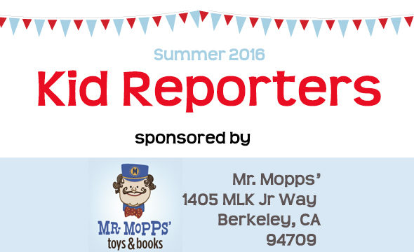 Kid reporters 2016 was sponsored by Mr. Mopps toys and books