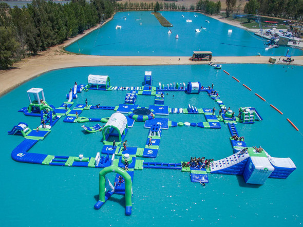 Worth the Drive: Inflatable Aqua Park Playground near Sacramento 2 Inflatable Aqua Park