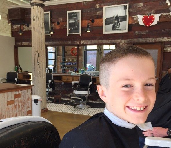 Radical haircut at People's Barber in Oakland