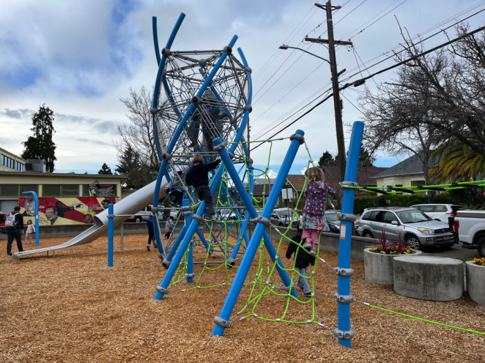 climbing structure at grove park near YAP