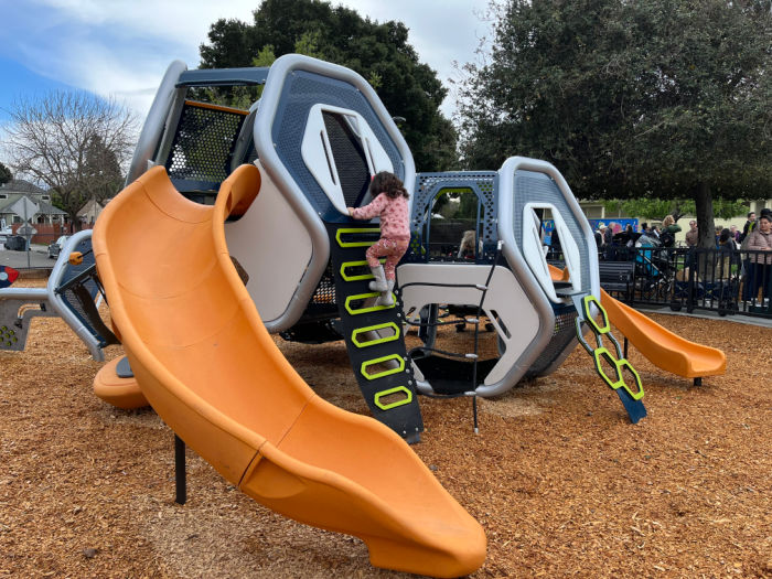 toddler climbing area at grove park