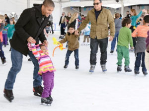 ice skating with children in walnut creek