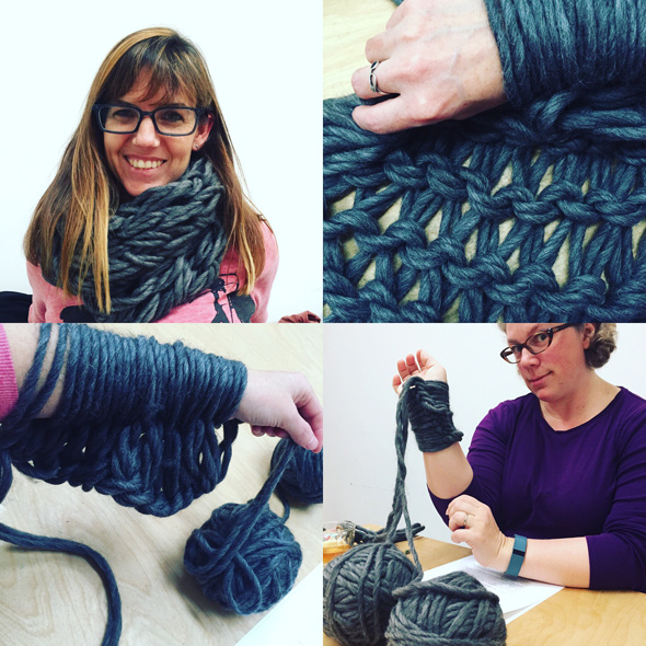 Arm Knitting Workshop at Handcraft Studio School