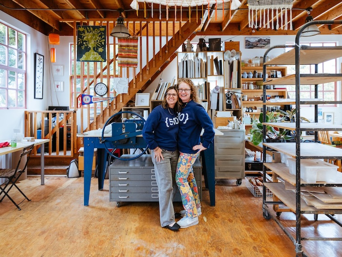 Heather and Whitney at Brushstrokes