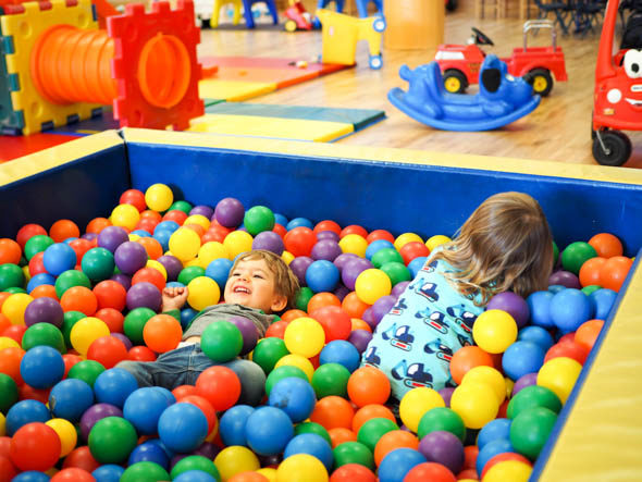 Oakland's Kindergym: ball pit