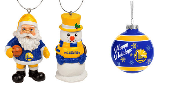 Warriors ornaments for holiday gifts