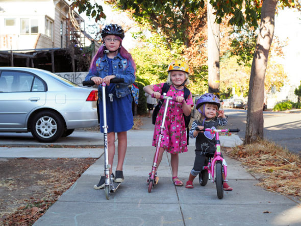Living Car Free in the East Bay with kids