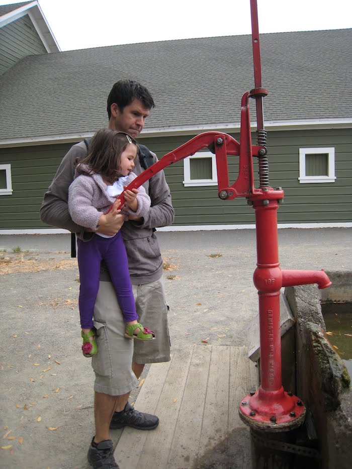 Pumping water at Ardenwood farm