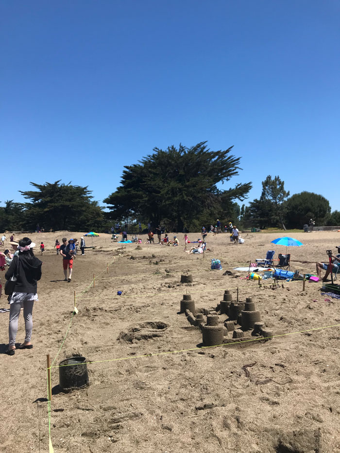 Sandcastle contest in Alameda