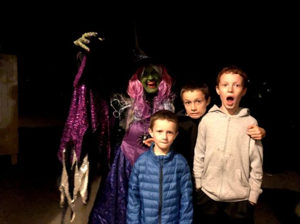 Spooky Halloween train at Ardenwood farms