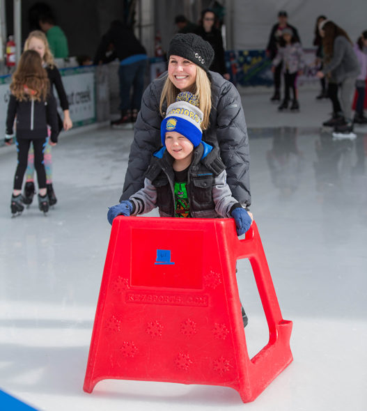 Ice skating in Walnut Creek