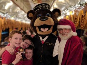 napa wine train turns into Santa Train
