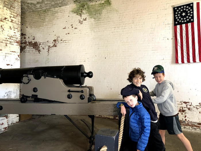 Highlights from a kid trip to Alcatraz, cannon