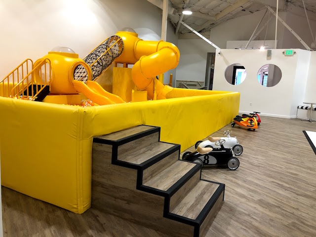 modern baby ball pit