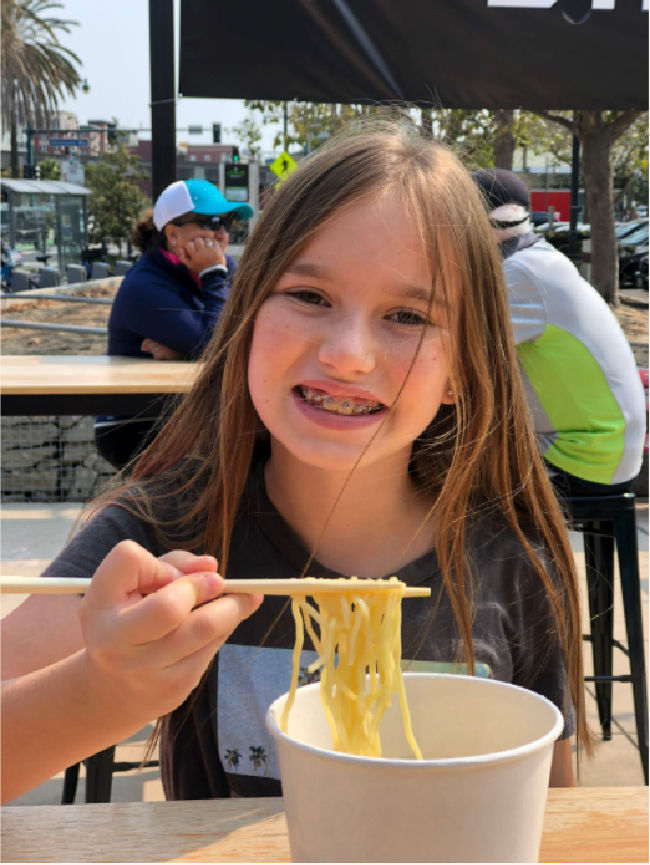 99 Kid-friendly Restaurants in the East Bay 2 Girl eating ramen at Shiba Ramen