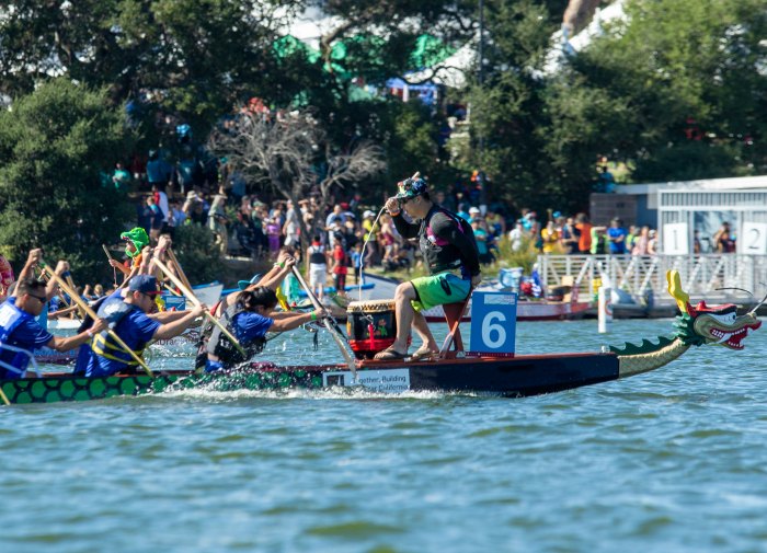 Dragon boats on Lake Merritt!