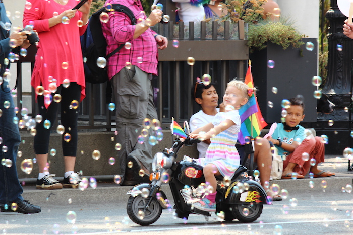 Tykes on Trikes at Oakland Pride