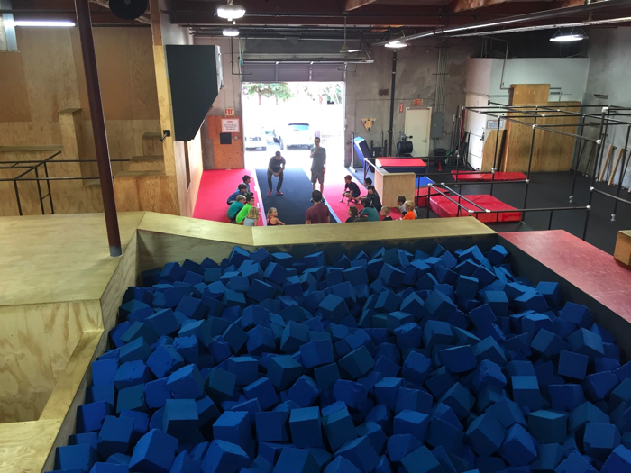 Parkour and Ninja Warrior classes for East Bay kids, Sqvadron gym in Concord