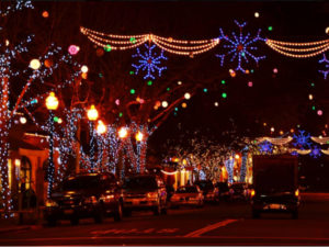 Fourth Street Berkeley Christmas lights