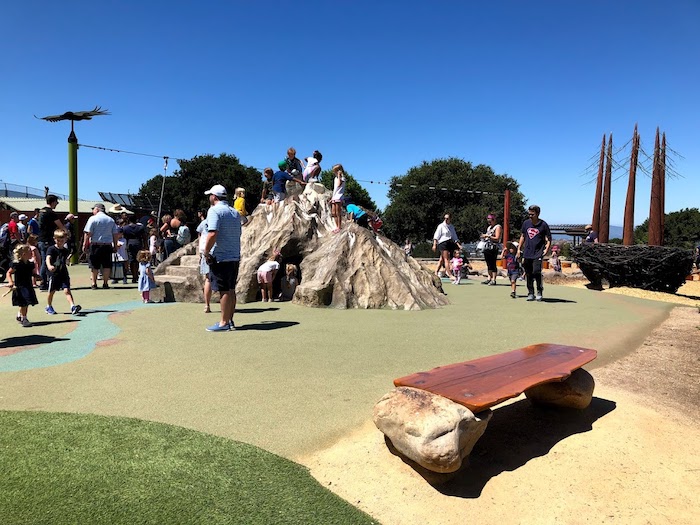Oakland Zoo's upper level playground
