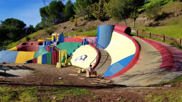 La Moine Park concrete slide