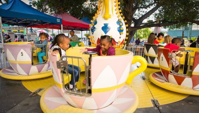 art + soul Oakland kids zone includes carnival rides