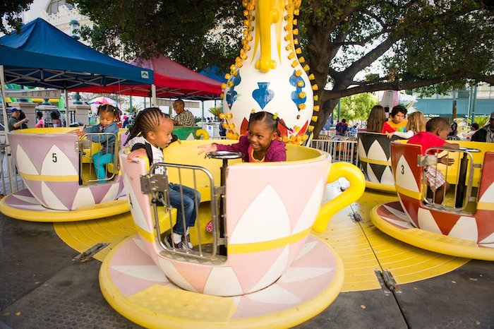 art + soul Oakland kids zone includes carnival rides
