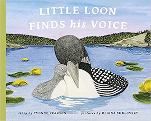 book cover for little loon finds his voice