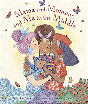 book cover for mama and mommy and me in the middle