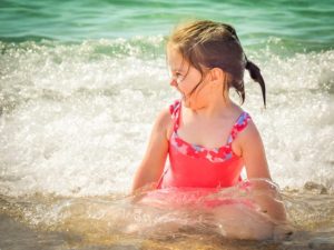 summer girl at the beach