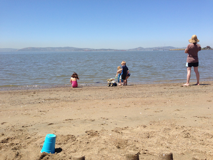 crown beach with kids