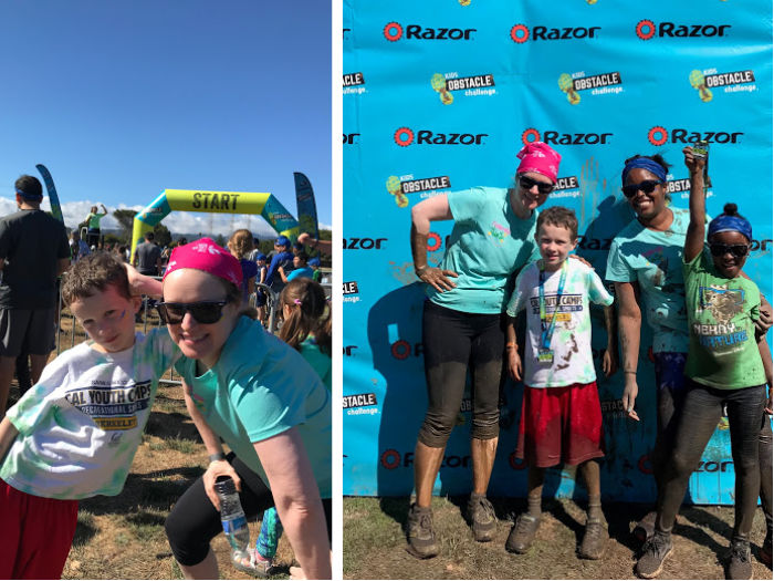Kids Obstacle Challenge before and after