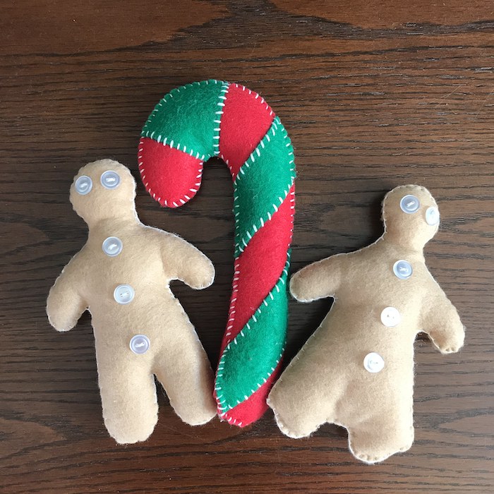 Shop Local: Christmas Crafts to Enjoy Together 2 Felt Christmas ornaments