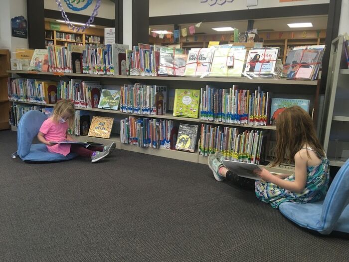 Reading in Montclair branch library