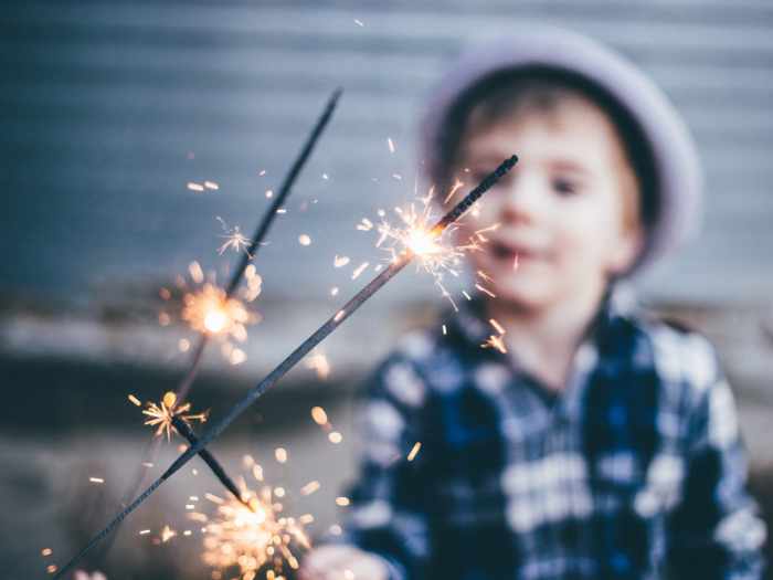 kid sparklers at home