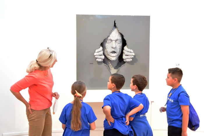 The Art of the Brick LEGO exhibit at Bedford Gallery