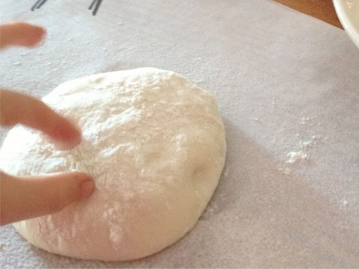 Salt dough and kid hands