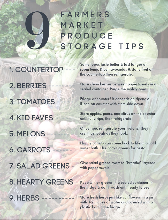 9 food storage tips