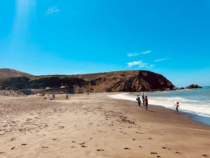 view of a bluff on a beach