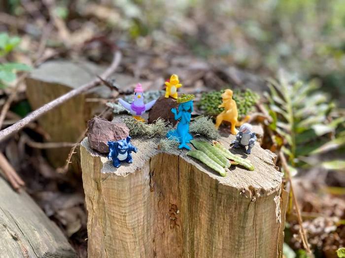 zoom in on fairies on Fairy Gates Trail